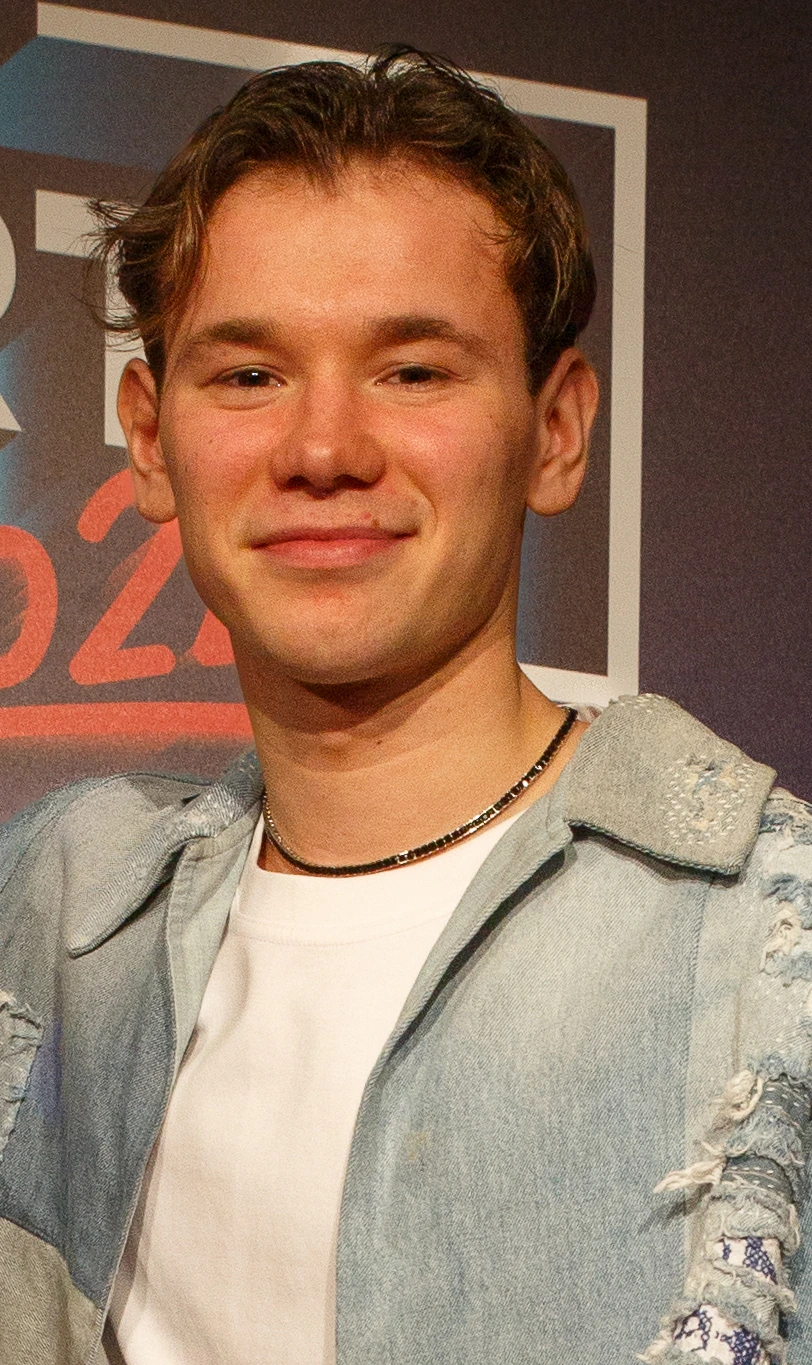 Portrait photo of Martinus Gunnarsen at an ESC pre-party event in 2024.
