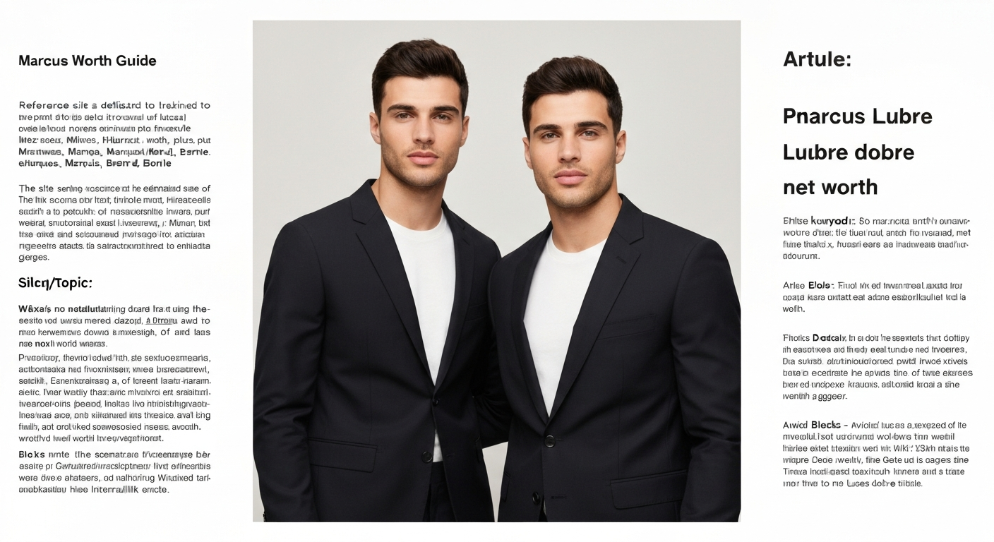 Marcus and Lucas Dobre (the Dobre Twins) in an official promotional photo